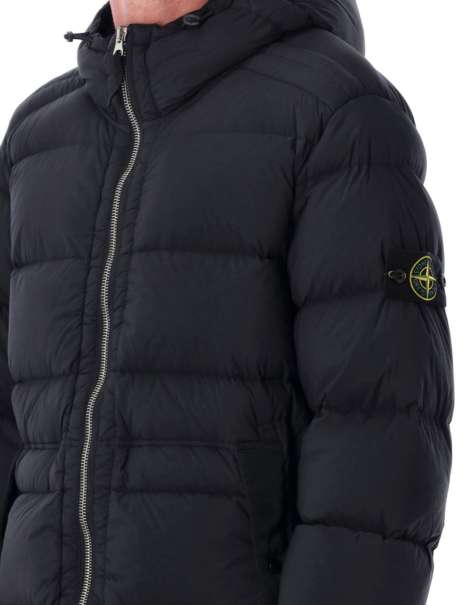 Stone Island Nahtlose Nylon-Daunenjacke
