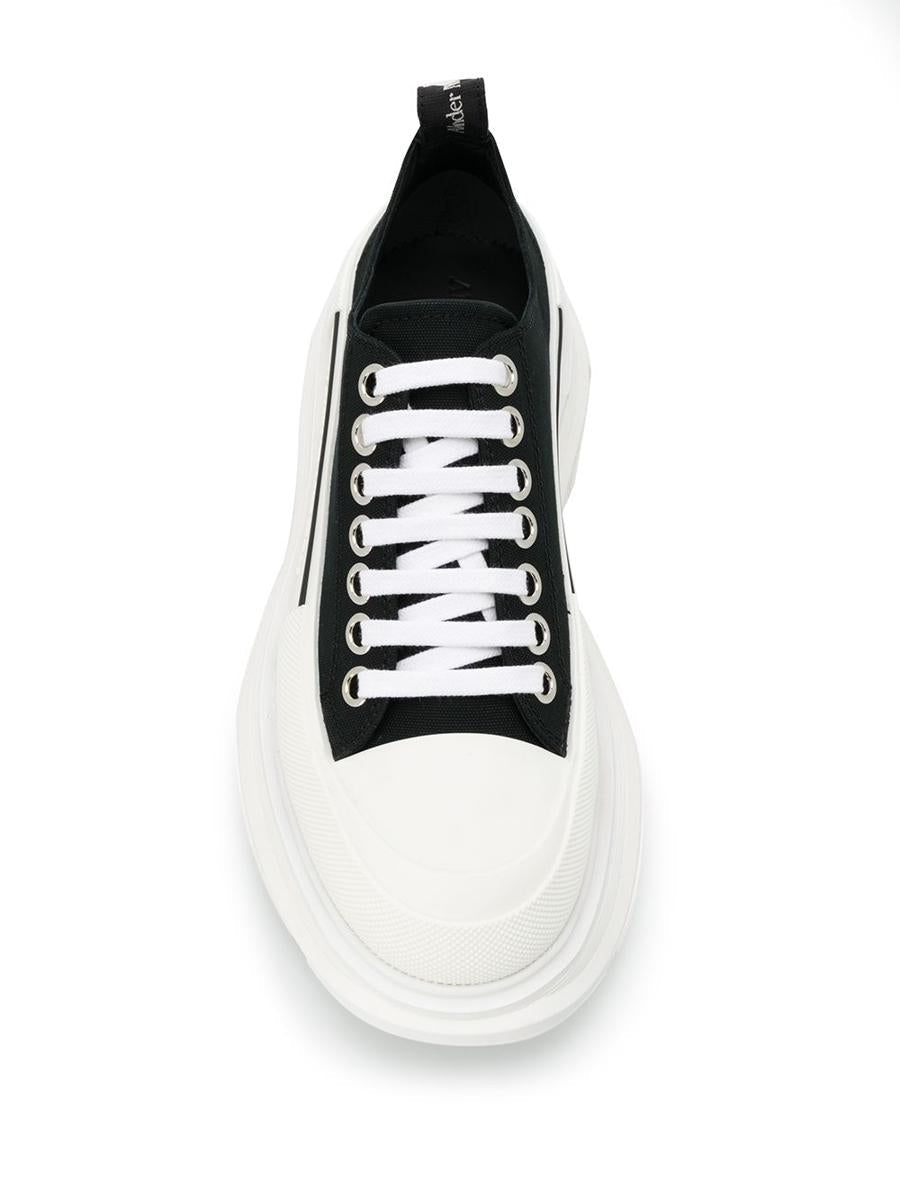 Alexander McQueen – Sneakers aus glattem Canvas mit Gummisohle