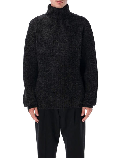 Lemaire Yak Alpaka Pullover mit hohem Kragen