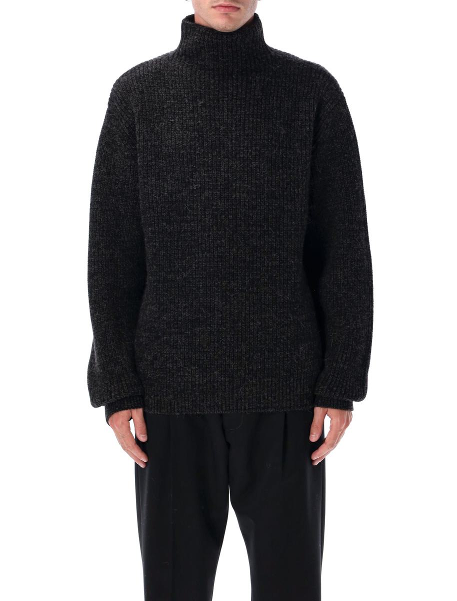 Lemaire Yak Alpaka Pullover mit hohem Kragen