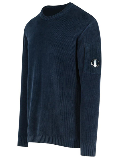 Marineblauer Baumwollpullover von CP Company