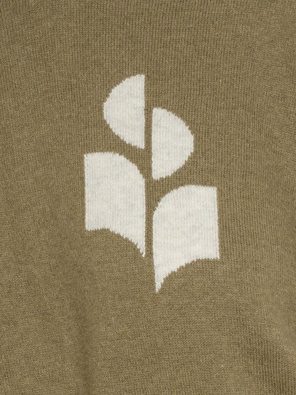 Isabel Marant Étoile Elfenbeinfarbener Pullover mit Marant Étoile-Logo