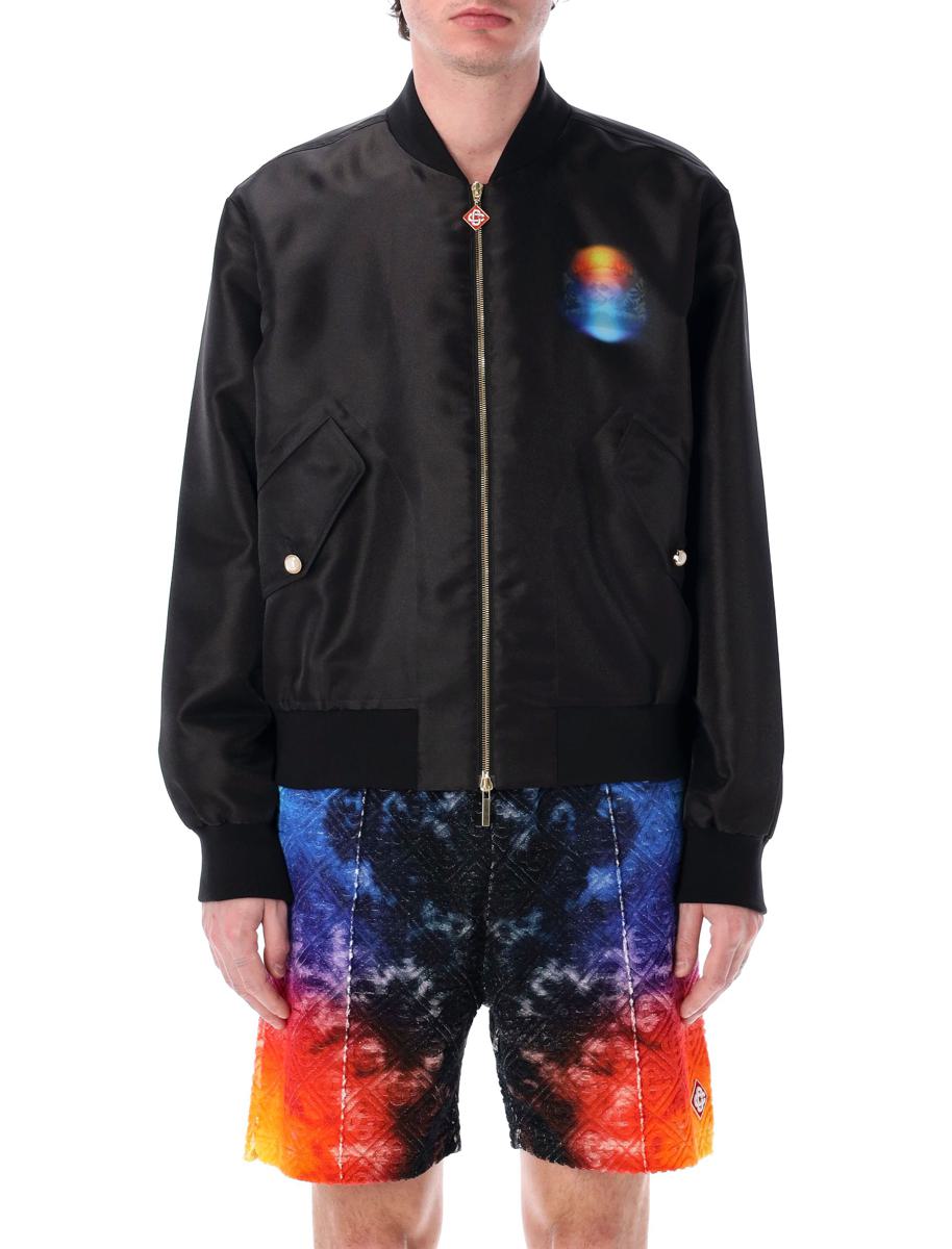 Casablanca – Organza-Bomberjacke mit Farbverlauf