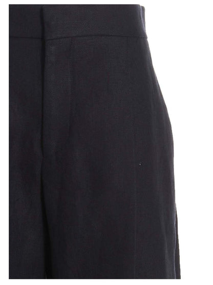 Chloé – Leinenhose mit Falten vorne