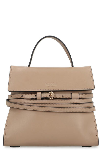 Moschino – Moschino – Kleine Handtasche aus Leder „Tie Me“