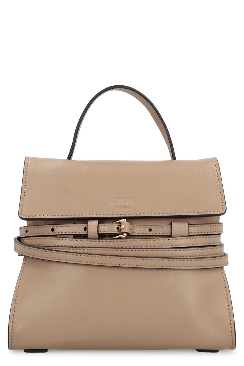 Moschino – Moschino – Kleine Handtasche aus Leder „Tie Me“