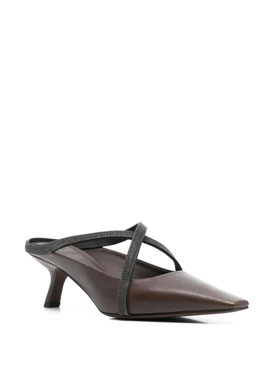 Brunello Cucinelli Square Spitz Sandalen Schuhe