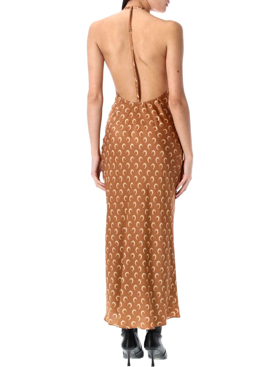 Marine Serre Moon Langes Unterkleid aus Satin