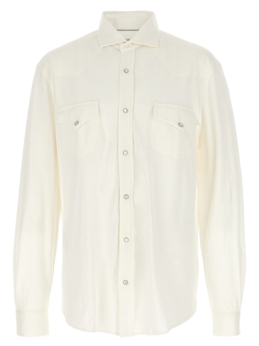 Brunello Cucinelli Leinen-Baumwollhemd