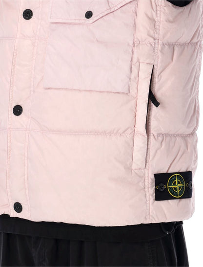 Stone Island – Crynkle Reps – Daunenweste aus Nylon