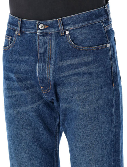 Off-White Skate-Jeans mit Reißverschluss