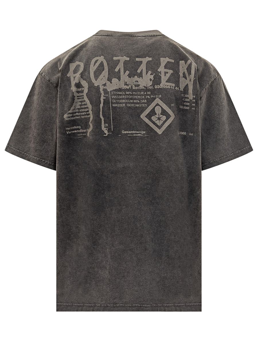 M44 Label Group Schwarzes T-Shirt mit Vintage-Effekt 44 Label Group
