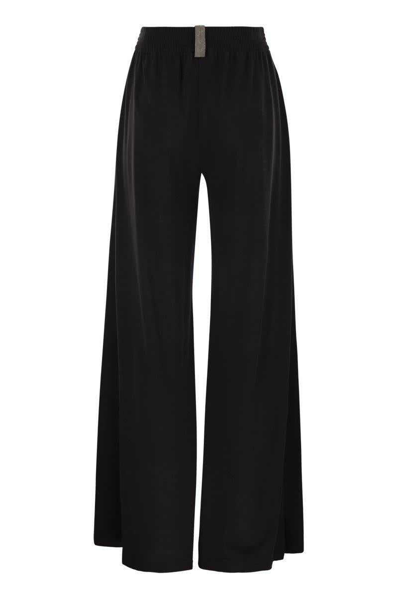 Fabiana Filippi Weite Hose aus Viskose und Wolle