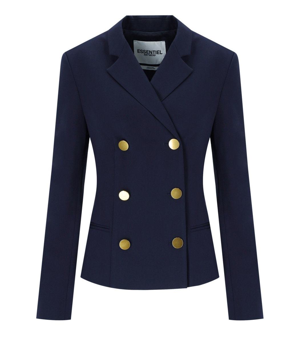 Essentiel Antwerp – Zweireihiger Blazer „Irtha“ in Marineblau