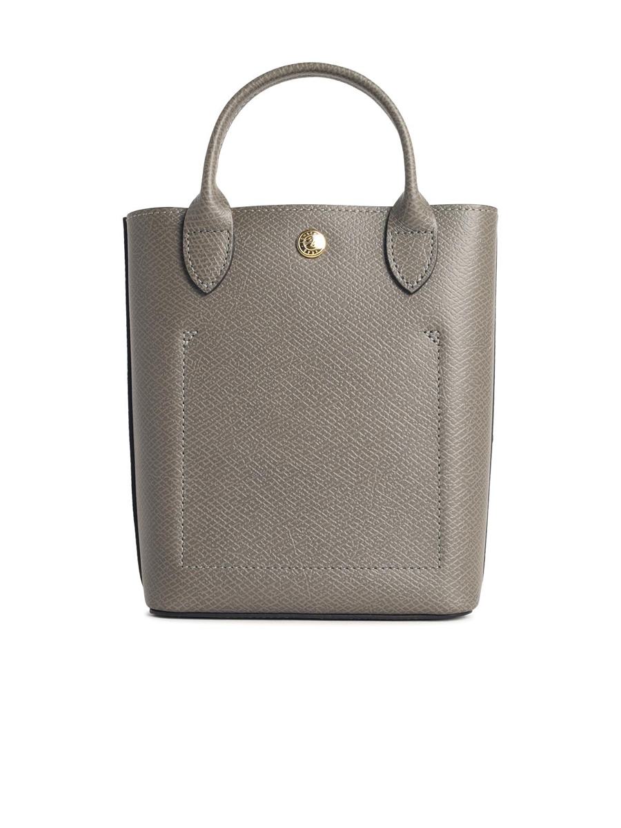 Longchamp „Xs Epure“ Wo graue Ledertasche