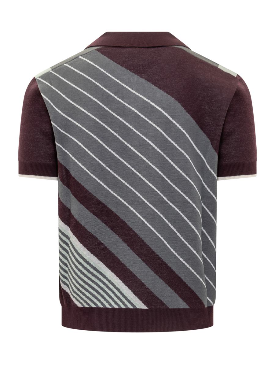 Casablanca – Kurzärmliges Poloshirt „Casablanca“ mit geometrischem Muster