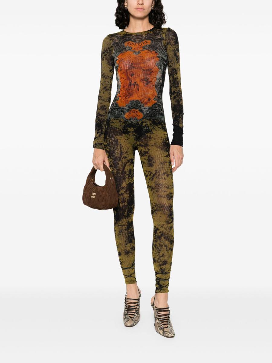 Jean Paul Gaultier Der khakifarbene Médaillon-Jumpsuit