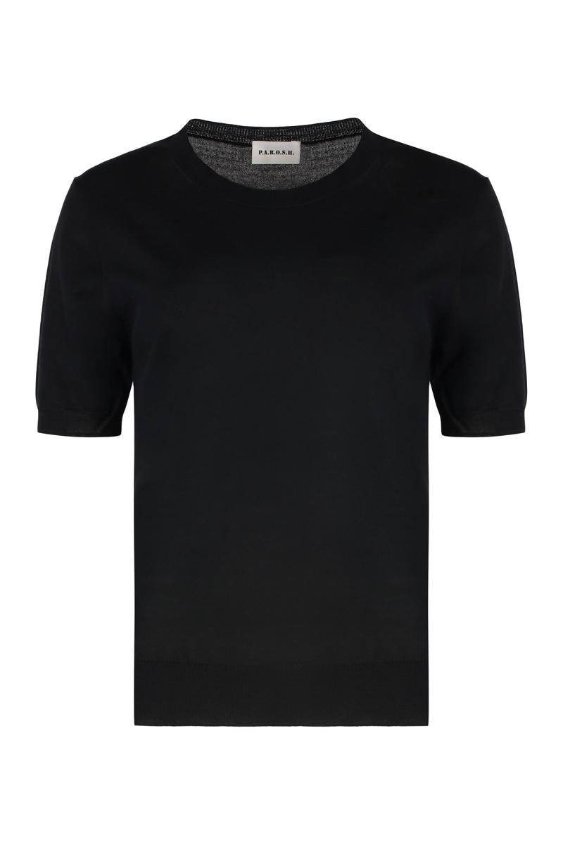 PAROSH Linfa Pullover mit Rundhalsausschnitt aus Wollmischung
