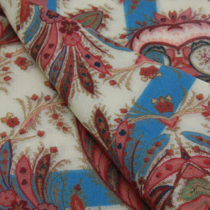 Etro Rote und beige Wollschals
