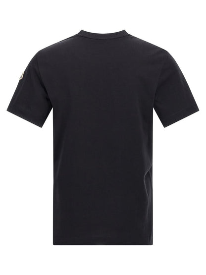 Moncler T-Shirt mit dreifarbigem Logo