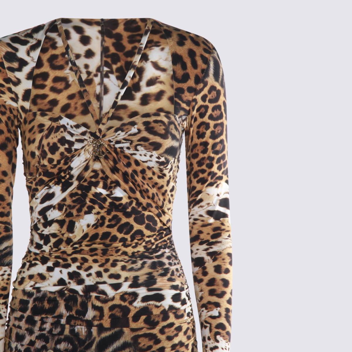 Roberto Cavalli – Mehrfarbiges Midikleid