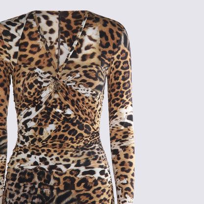 Roberto Cavalli – Mehrfarbiges Midikleid