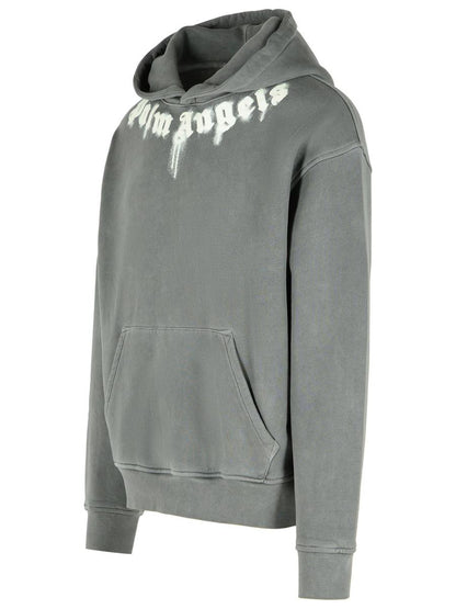 Graues Baumwoll-Sweatshirt von Palm Angels