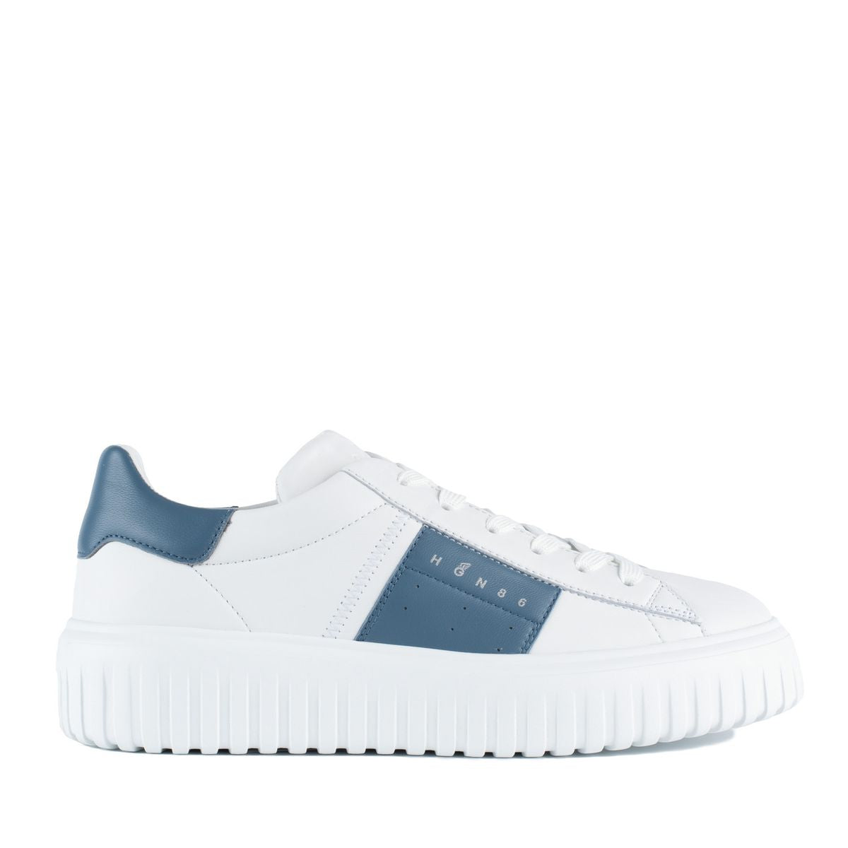 Hogan – Weiße Sneakers mit H-Streifen