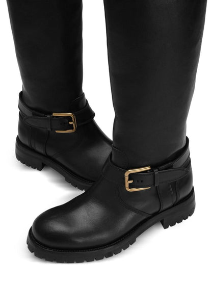 Dolce &amp; Gabbana Bikerstiefel aus Kalbsleder