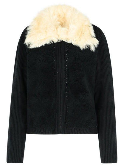 Marni Schwarzer Pullover aus Schurwolle