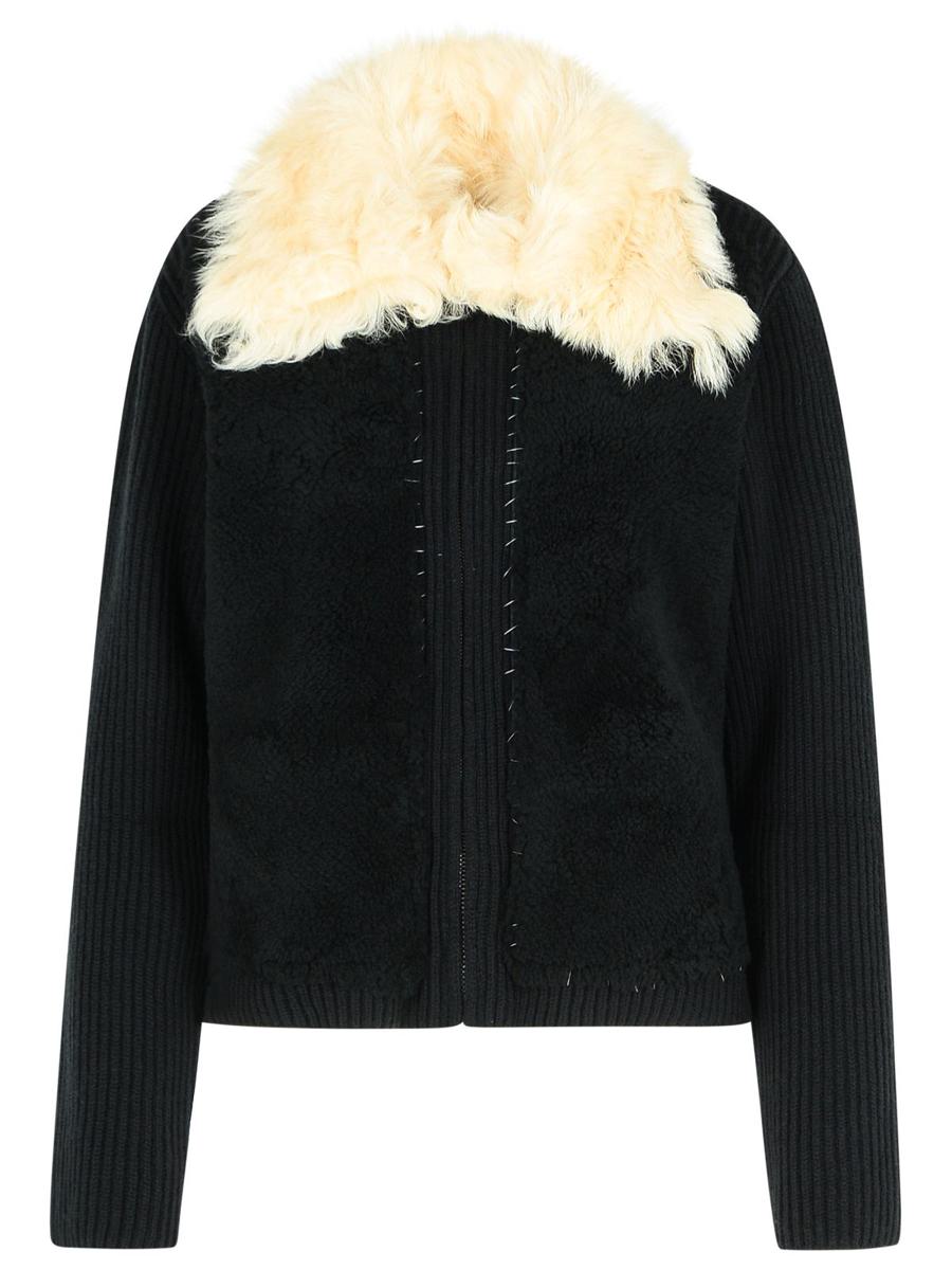Marni Schwarzer Pullover aus Schurwolle
