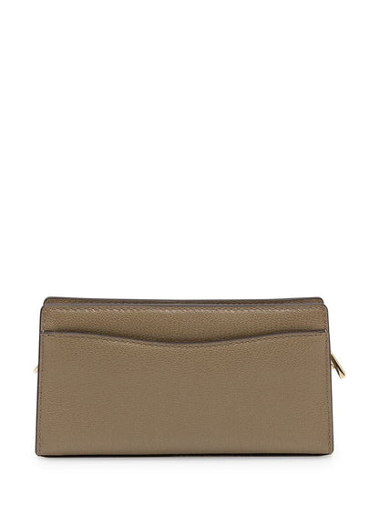 Michael Kors Michael Kors Taupe Leder Geldbörse