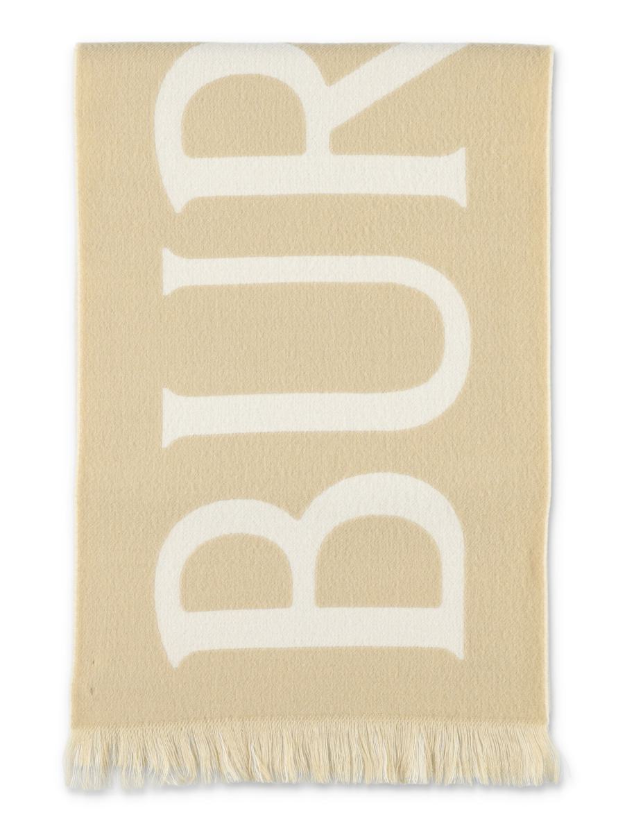 Burberry zweifarbiger Wollschal mit Logo