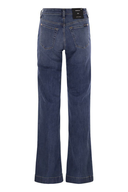 7 For All Mankind Modern Dojo – Hoch taillierte Schlagjeans