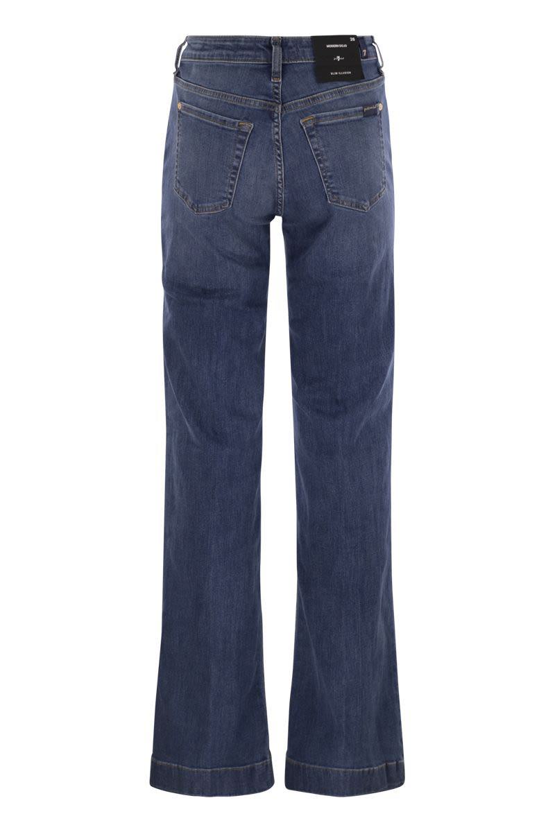 7 For All Mankind Modern Dojo – Hoch taillierte Schlagjeans