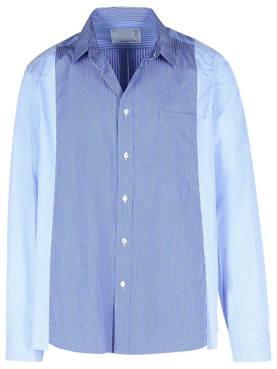 Hellblaues Baumwollhemd von Sacai