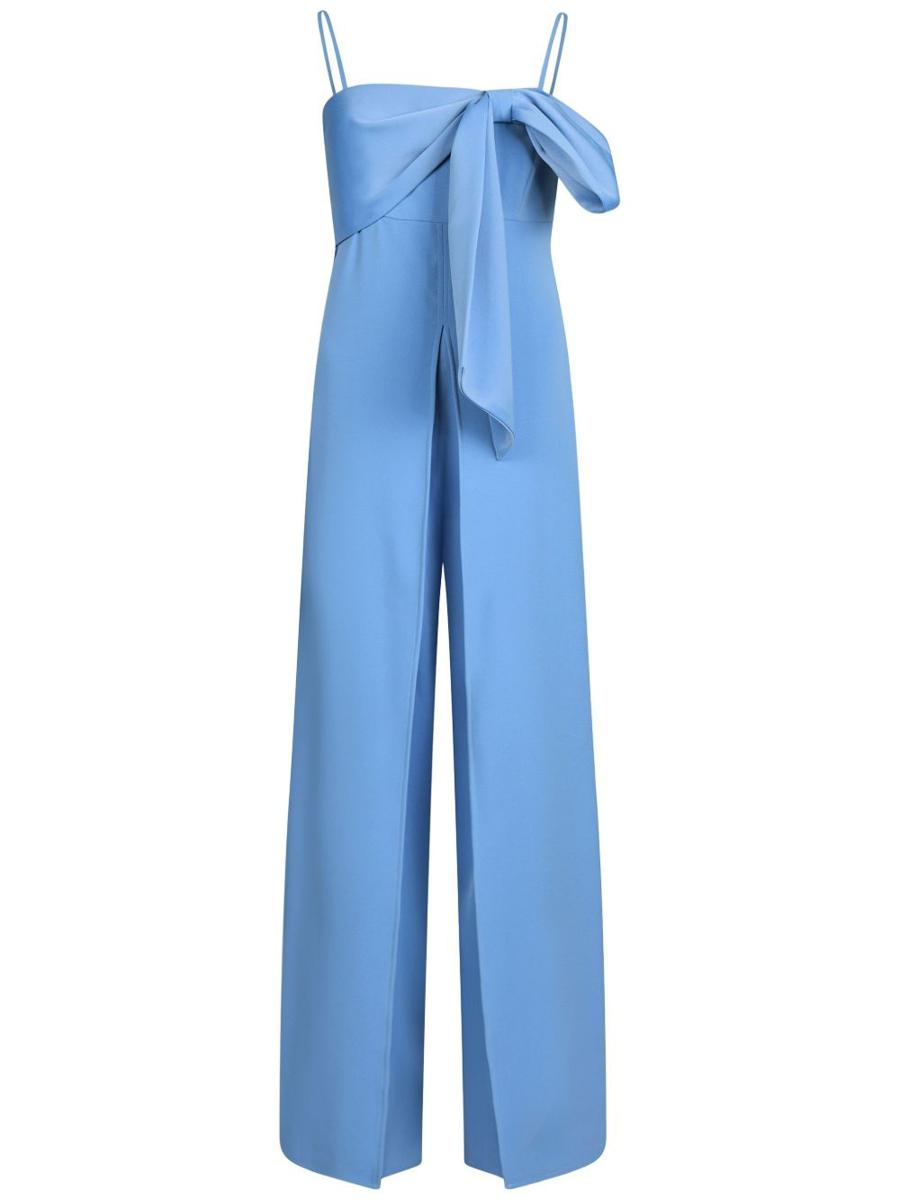 Liu Jo – Hellblauer, langer Jumpsuit mit Schleife