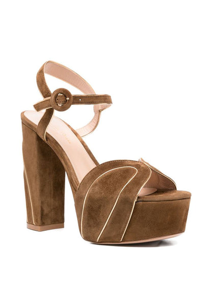 Gianvito Rossi Sandalen Leder Braun