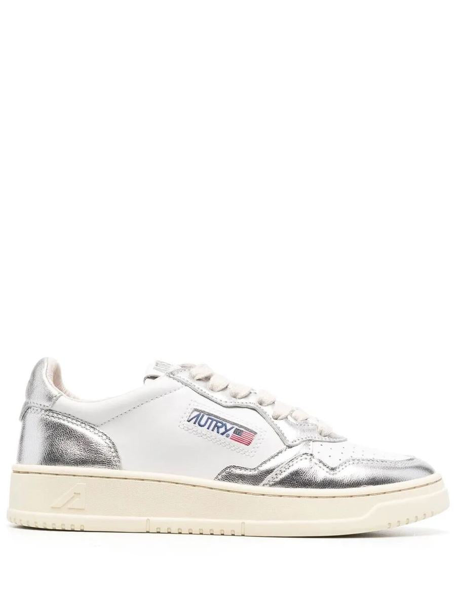Autry „Medalist Low“ Sneakers aus verspiegeltem Leder