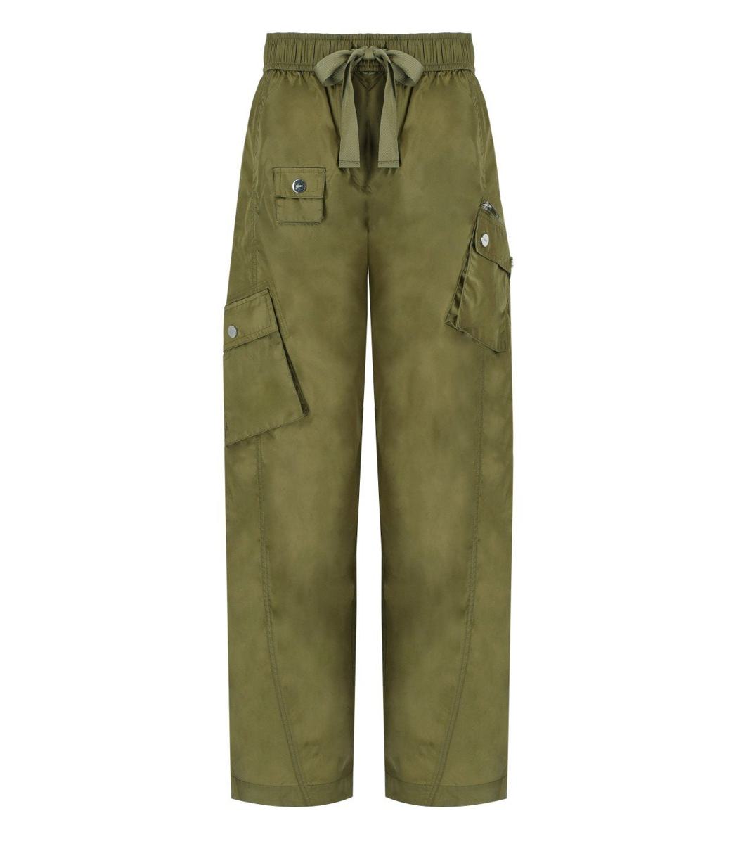 Ganni Duchesse Grüne Hose
