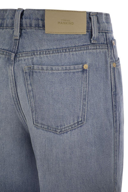 7 For All Mankind Modern Dojo Tailorless – Schlagjeans mit hoher Taille