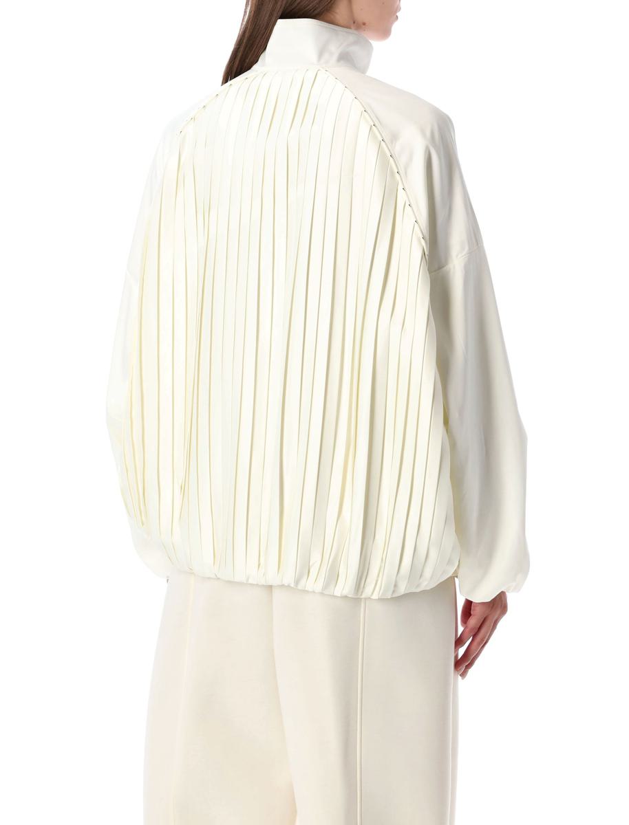 Nike Satin Plissee Oversize Trainingsanzugjacke Sportswear Kollektion