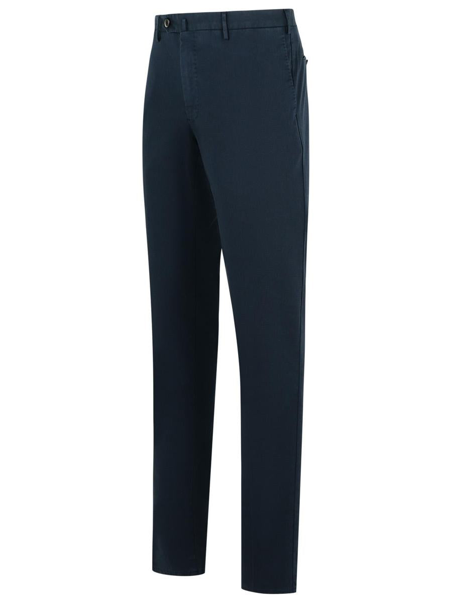 Pt Torino „Superslim“-Baumwollhose in Marineblau