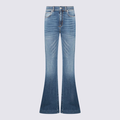 Blaue Baumwolljeans von Alexander McQueen
