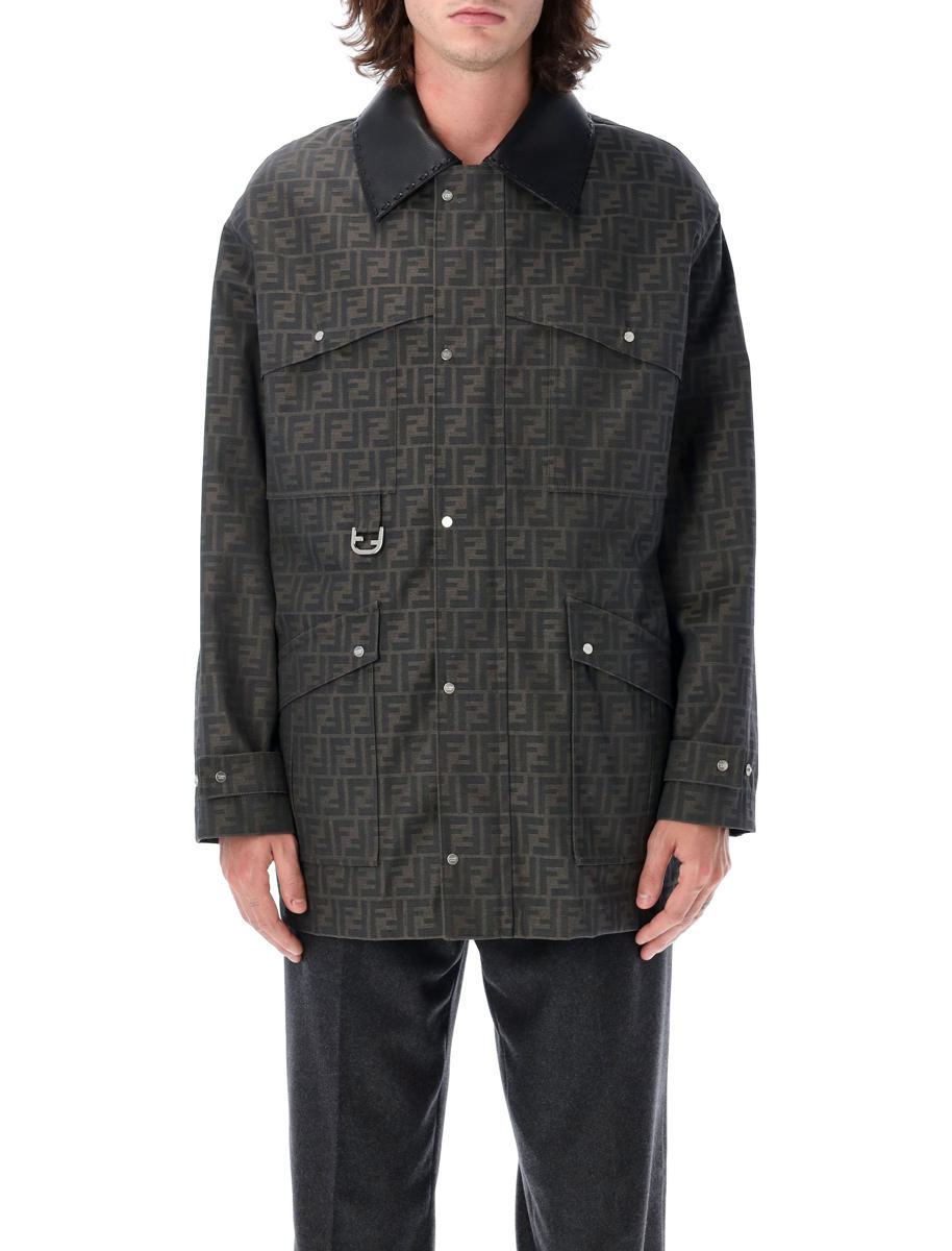 Fendi – Gewachster FF-Jacquard-Blouson