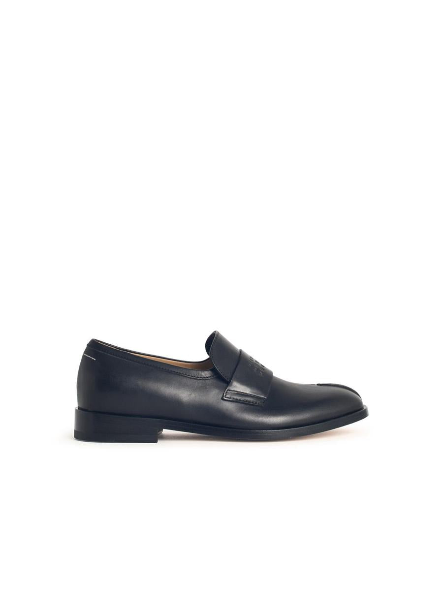 MM6 Maison Margiela – Schwarze Leder-Loafer