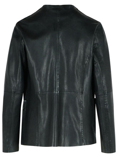 Bully Schwarze Lederjacke