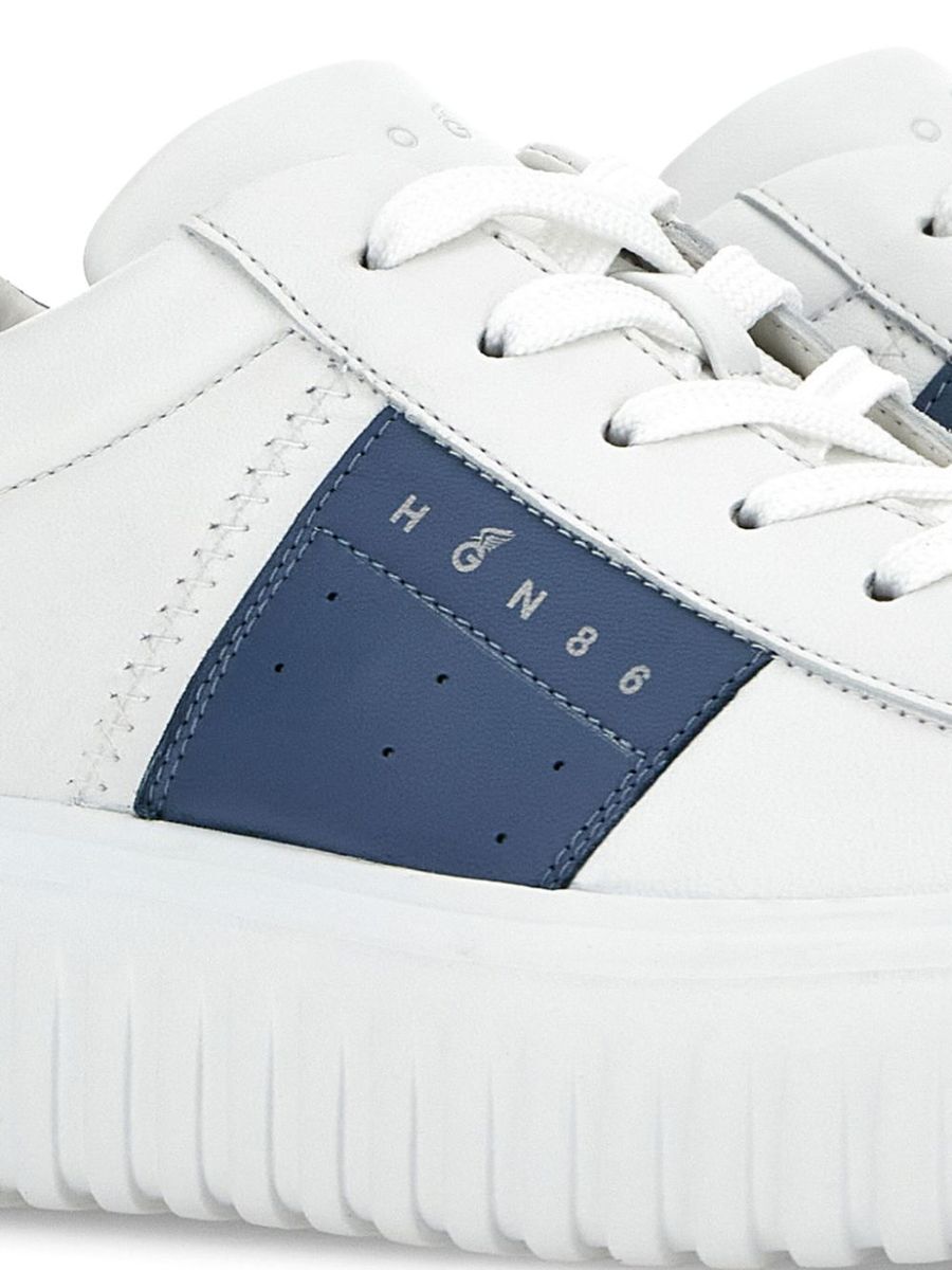 Hogan – Weiße Sneakers mit H-Streifen