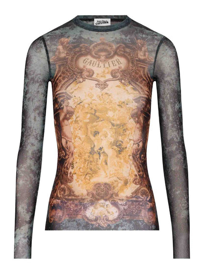 Jean Paul Gaultier Das Khaki Médaillon Top