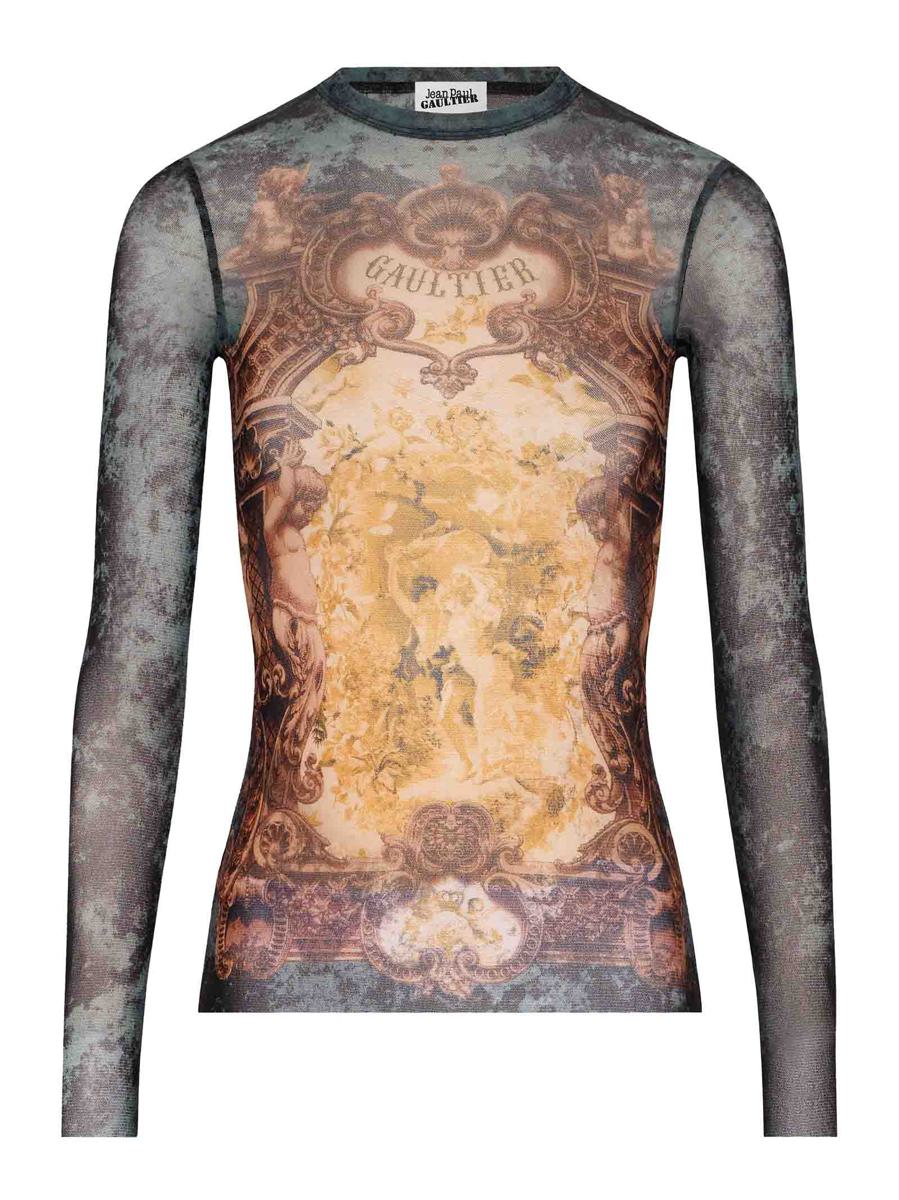 Jean Paul Gaultier Das Khaki Médaillon Top